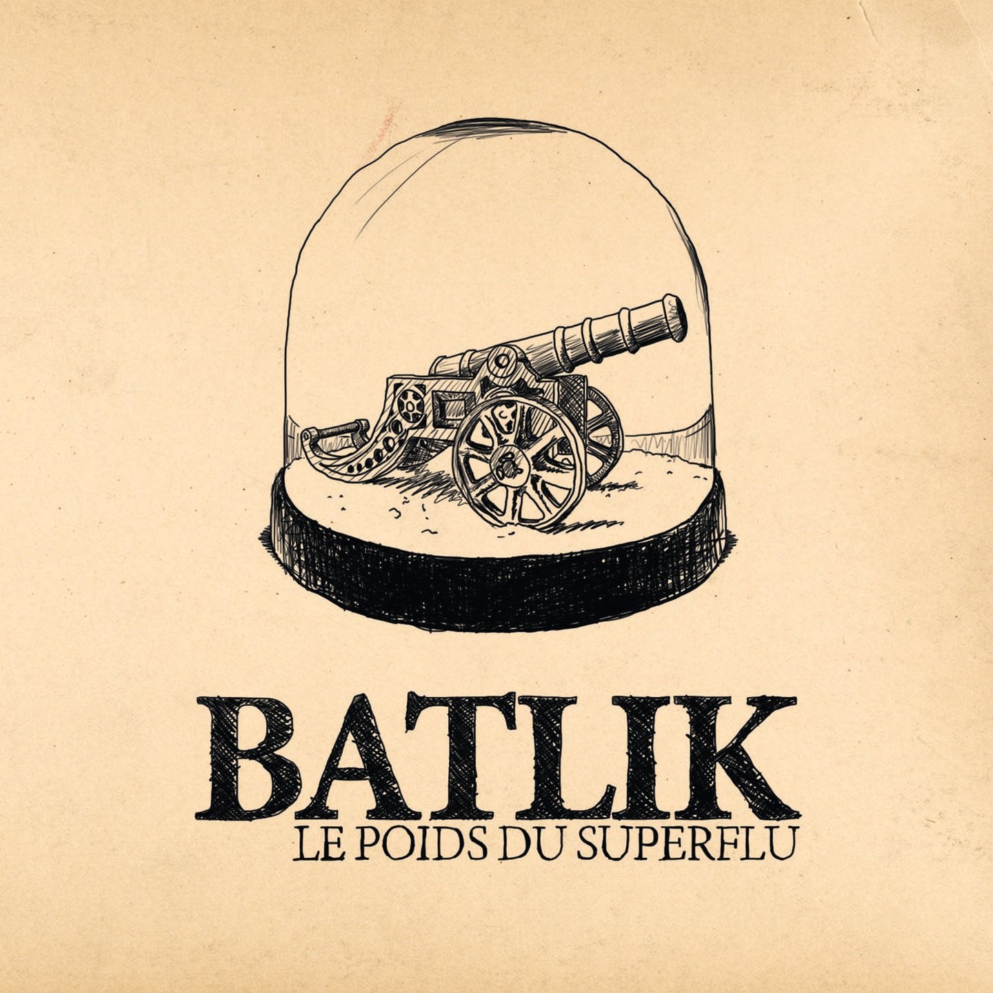 Pochette de l'album Le poids du superflu de Batlik (2012)